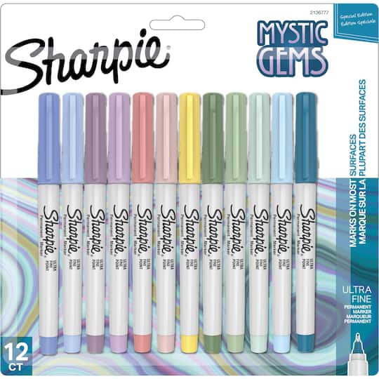 Mystic Gems Sharpie® Ultra Fine Point Permanent Markers, 12ct.